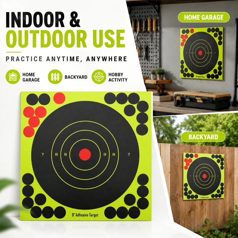 Practice Target Board - ورق أهداف تدريبية سميك مع حلقات