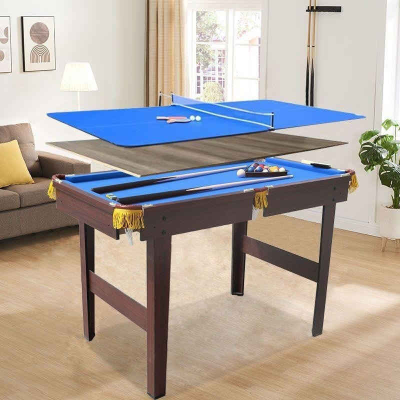 L طاولة بلياردو منزلية مزدوجة  - مراجعة Table Tennis Folding Table وسعره