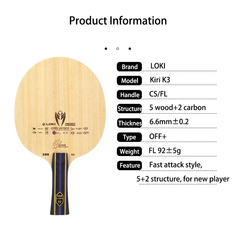 مضرب تنس الطاولة الأصلي LOKI K - مراجعة Table Tennis Kit Bag وسعره