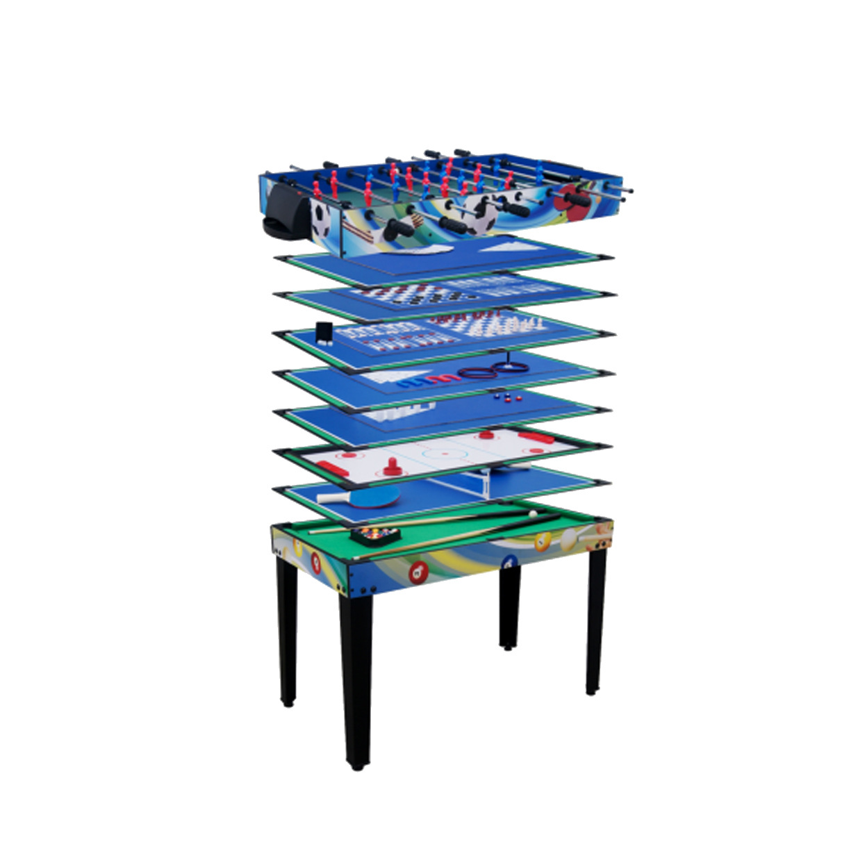 12 بوصة 1 طاولة ألعاب متعددة ا - مراجعة Table Tennis Folding Table وسعره
