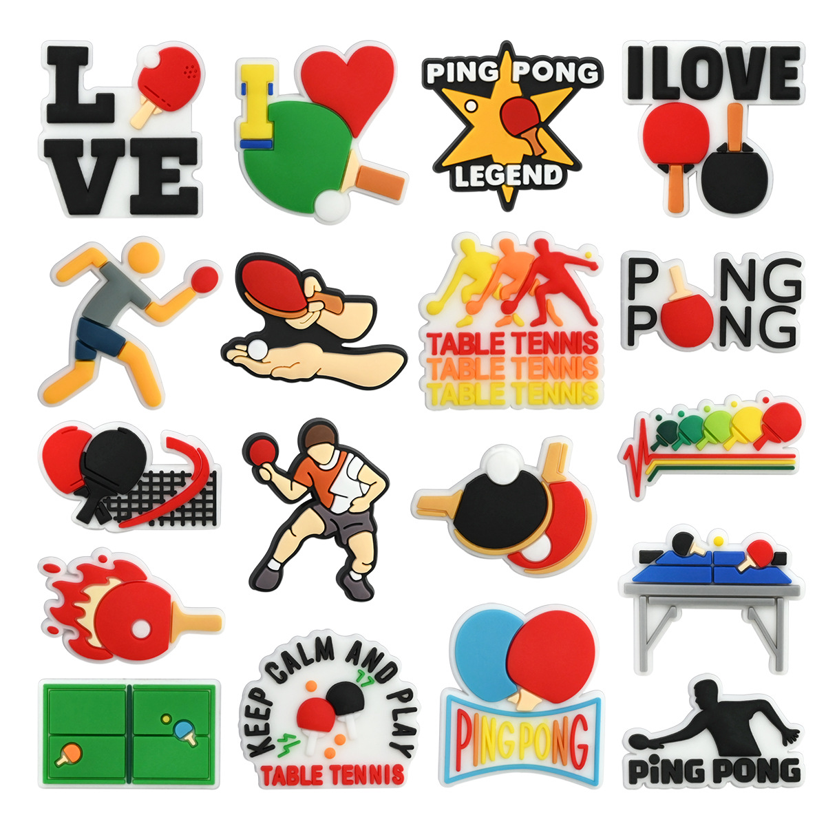 مجموعة من 18 قطعة من زينة الأح - مراجعة Table Tennis Kit Bag وسعره