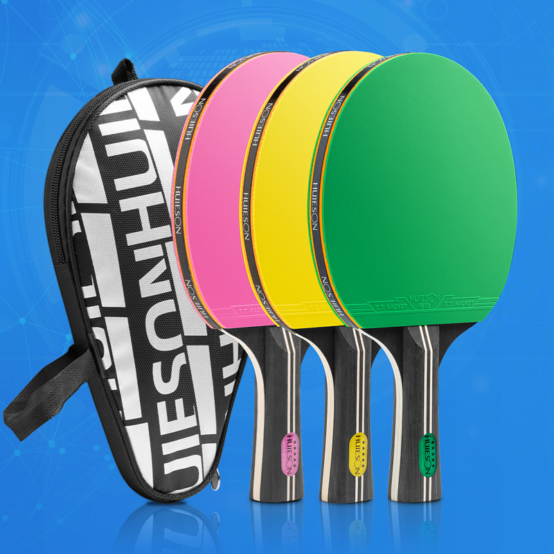 HUIESON 5 نجوم مجموعة مضارب تن - مراجعة Table Tennis Kit Bag وسعره