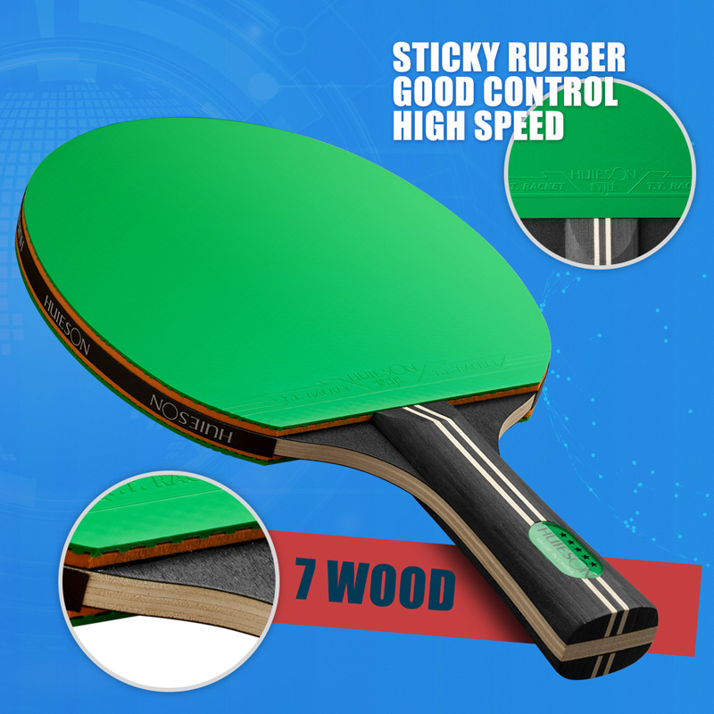 HUIESON 5 نجوم مجموعة مضارب تن - مراجعة Table Tennis Kit Bag وسعره
