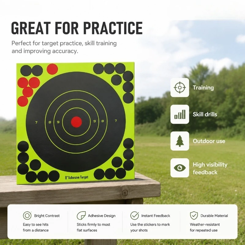 أوراق أهداف ذاتية اللصق للتدري - مراجعة Practice Target Board وسعره
