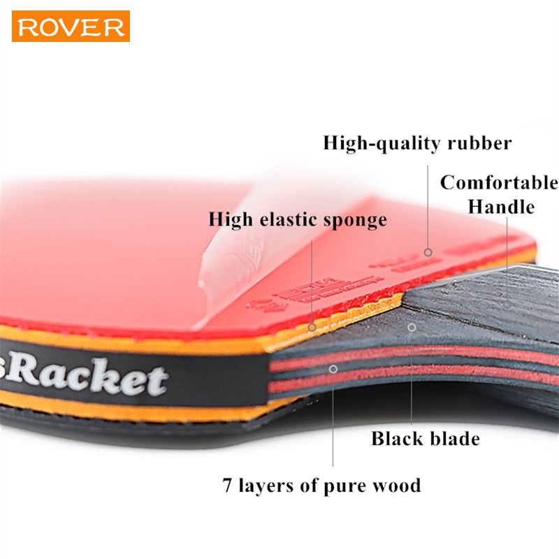 6 نجوم مضرب تنس الطاولة 2 قطعة - مراجعة Table Tennis Kit Bag وسعره